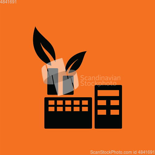 Image of Ecological industrial plant icon