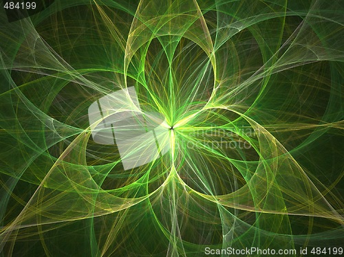 Image of 3D flower light abstract