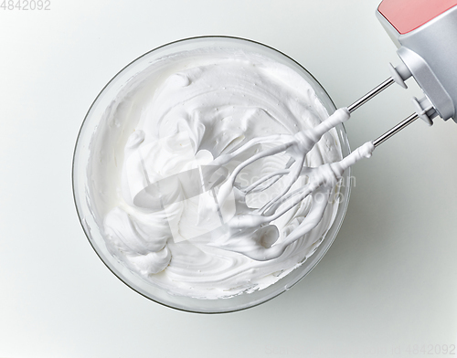 Image of bowl of whipped egg whites