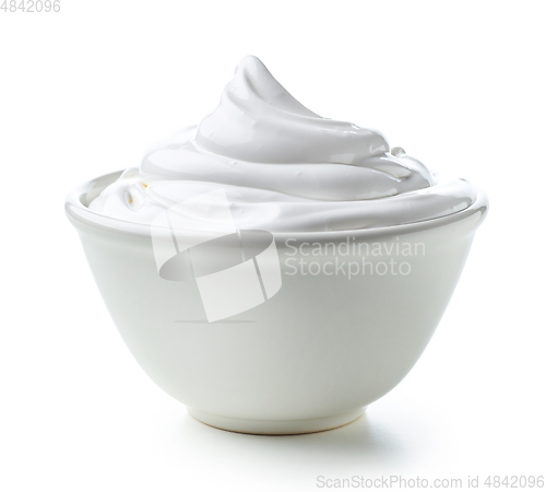 Image of bowl of whipped egg whites