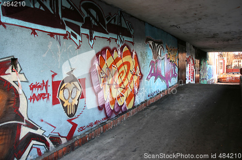 Image of Urban graffiti wall