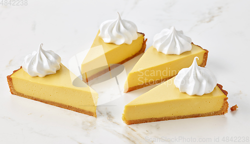 Image of lemon tart slieces