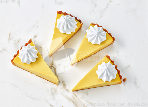 Image of lemon tart slieces