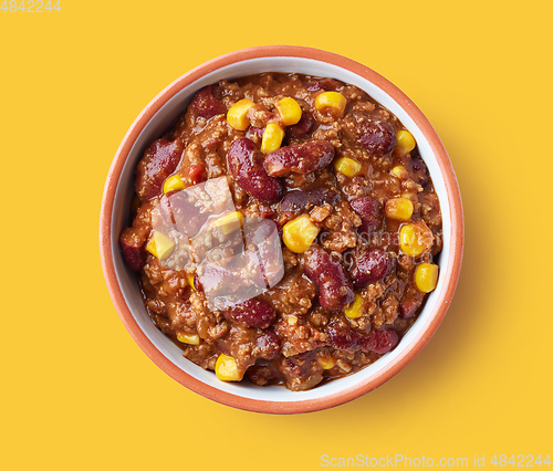 Image of bowl of chili con carne