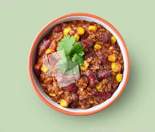 Image of bowl of chili con carne