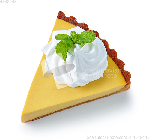 Image of slice of lemon tart