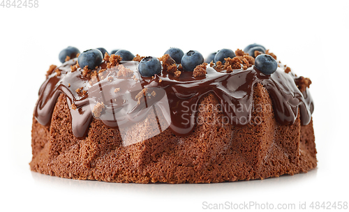 Image of freshly baked chocolate cake