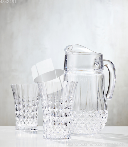 Image of empty jug and glasses
