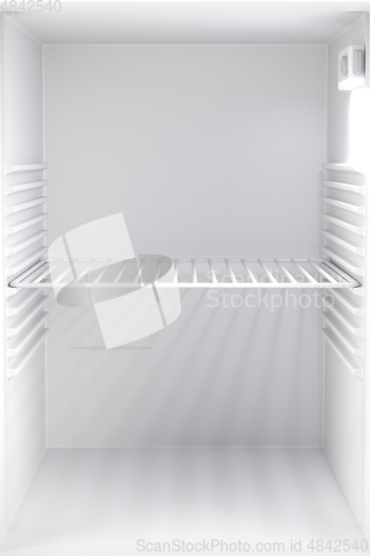 Image of Empty minibar refrigerator