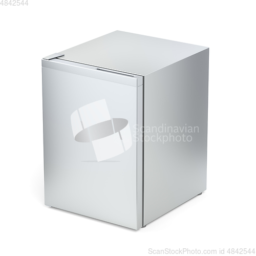 Image of Silver small fridge
