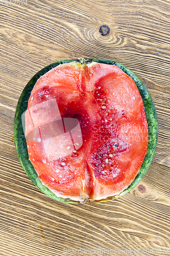 Image of watermelon with a mold