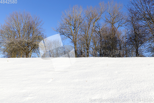 Image of Snow drifts in winter