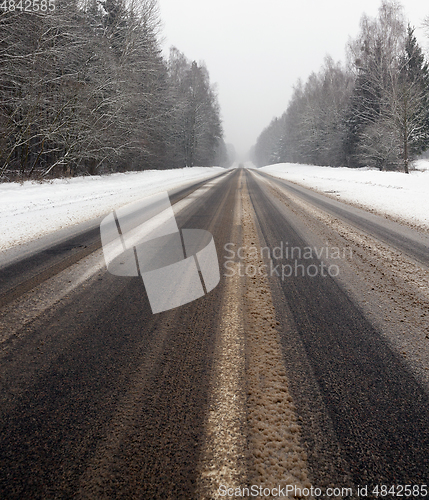 Image of Snow drifts in winter