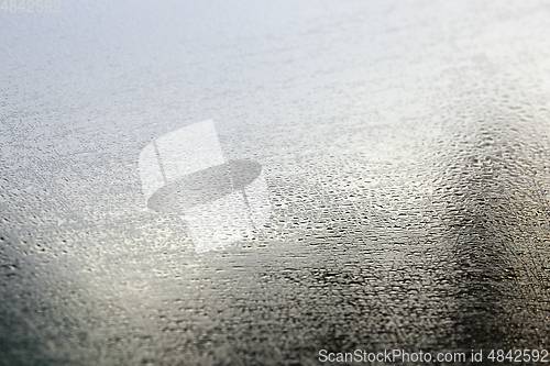 Image of water drops on glass