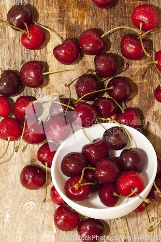 Image of Red ripe cherry