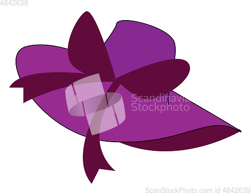 Image of Purple hat illustration vector on white background 