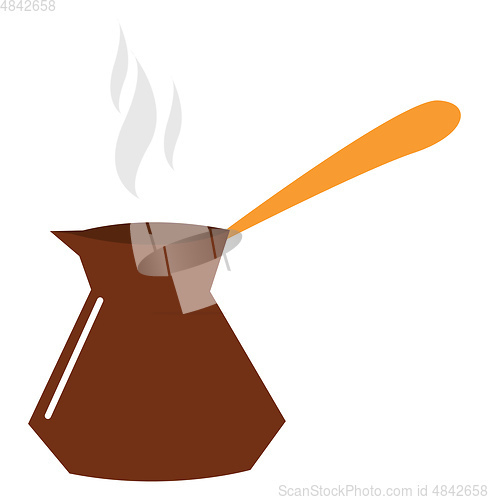 Image of Coffee kettle vector or color illustration