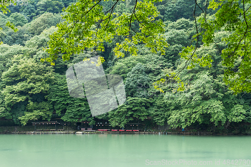 Image of Katsura River in the Arashiyama in Kyoto