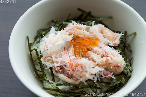 Image of Snow crab meat rice bowl