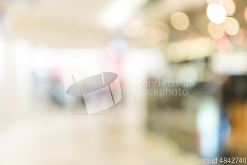 Image of Blur of shopping center view