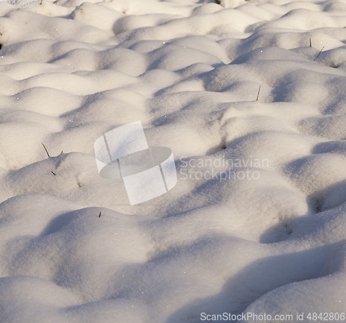 Image of Snow drifts in winter