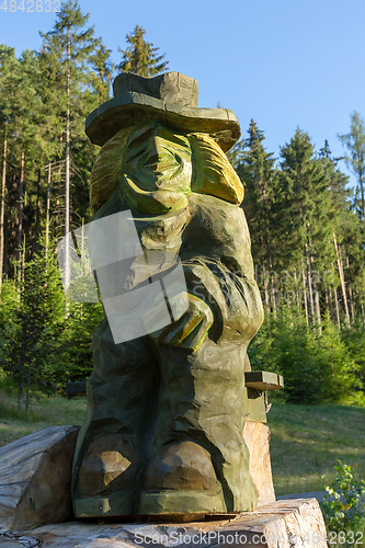 Image of wooden Sculpture of Vodyanoy / waterman