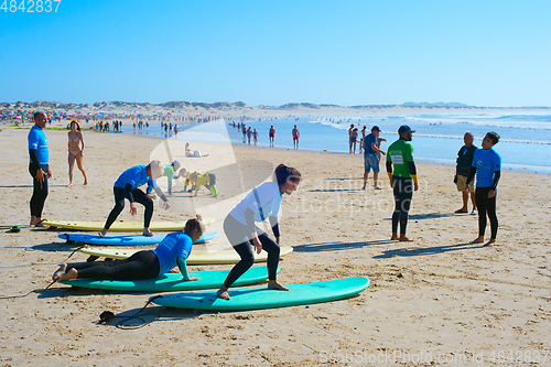 Image of Surf school training at Baleal beach