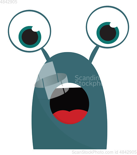 Image of Monster in shock vector or color illustration