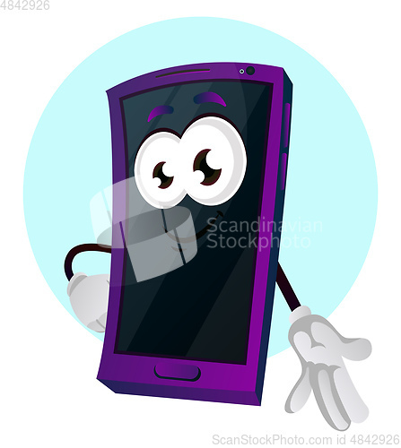 Image of Mobile emoji gesture illustration vector on white background