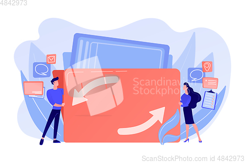 Image of Job sharing concept vector illustration