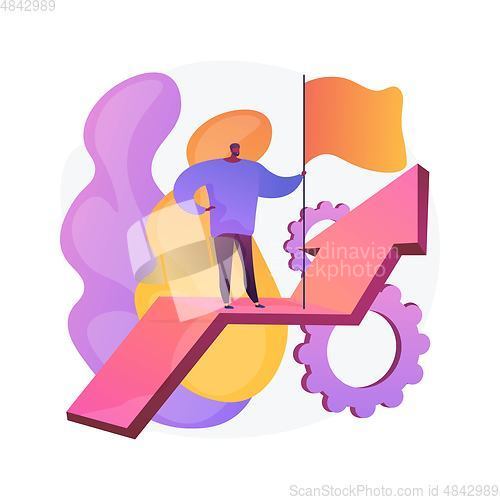 Image of Success growth vector concept metaphor