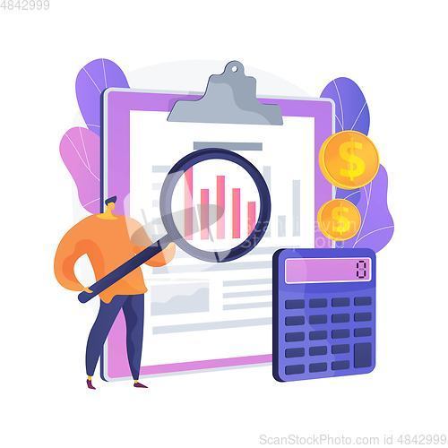 Image of Audit service vector concept metaphor