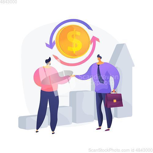 Image of Business deal vector concept metaphor