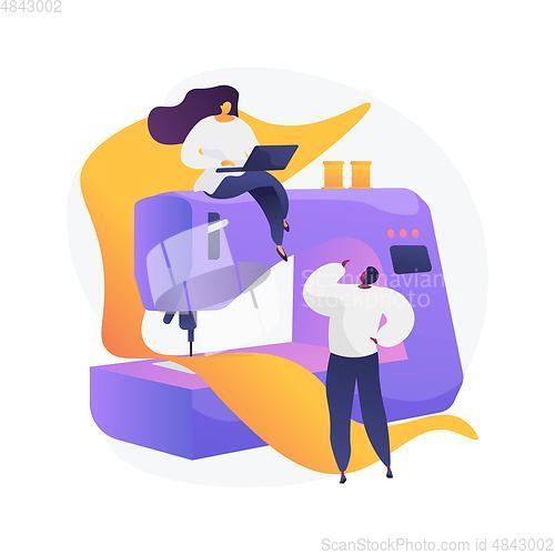 Image of Sewing classes vector concept metaphor