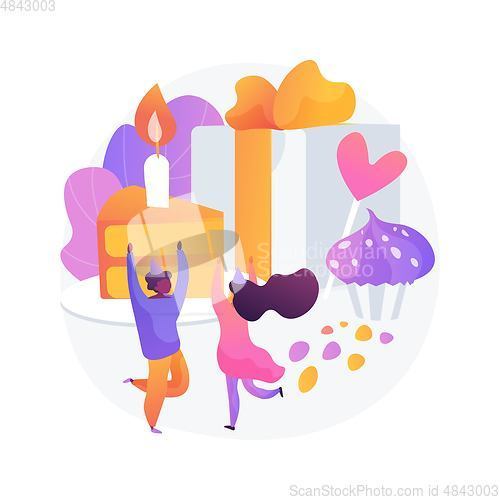 Image of Birthday party vector concept metaphor