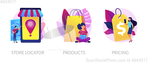 Image of Online store vector concept metaphors.