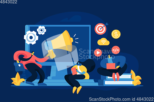 Image of Digital marketing strategy concept vector illustration