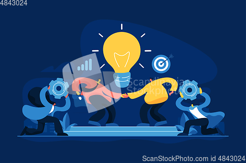 Image of Collaboration concept vector illustration