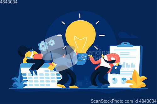 Image of Vision statement concept vector illustration