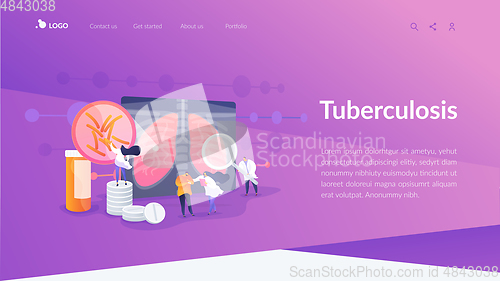 Image of Tuberculosis landing page concept