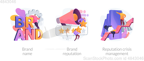 Image of Brand awareness vector concept metaphors.