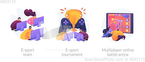 Image of E-sport vector concept metaphor.