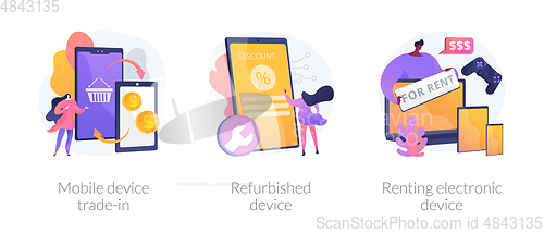 Image of Used device turnover vector concept metaphors.