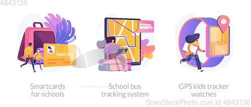 Image of Technology for kids and school vector concept metaphors