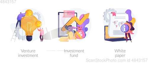 Image of Investment in technologies vector concept metaphors