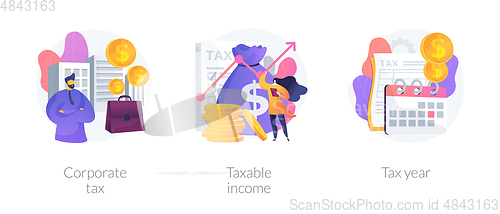 Image of Taxation system vector concept metaphors