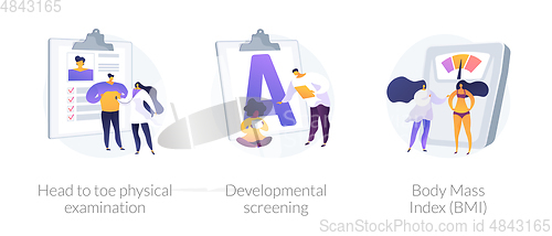 Image of General health check up vector concept metaphors.