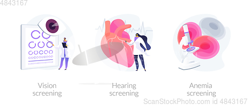 Image of Health condition diagnostics vector concept metaphors.