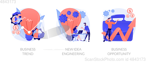 Image of Business model innovation vector concept metaphors.
