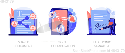 Image of Innovative networking vector concept metaphors.